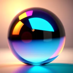 Shiny Glass Button Icon - Modern Design