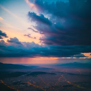 Captivating Sunset Over Serene Ocean Horizon
