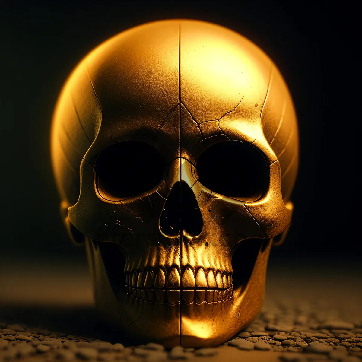 Picture of Terrifying Pirate Skull with Bone Mask