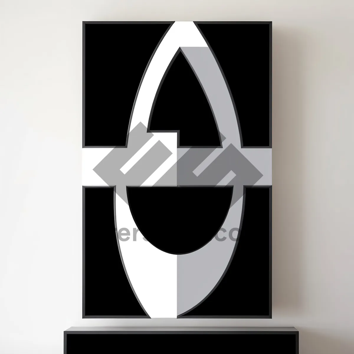 Picture of Black Sign Icon: Sleek Symbol Design