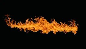 Fiery Abstract Flaming Art Design