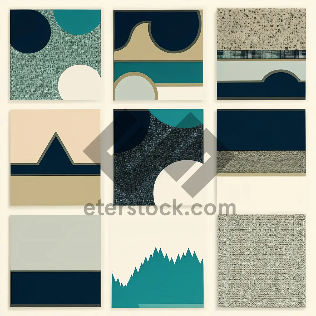 Picture of Graphic design elements set of icons and patterns