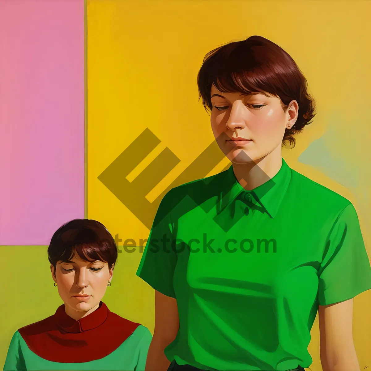 Picture of Happy couple smiling and standing together portrait.