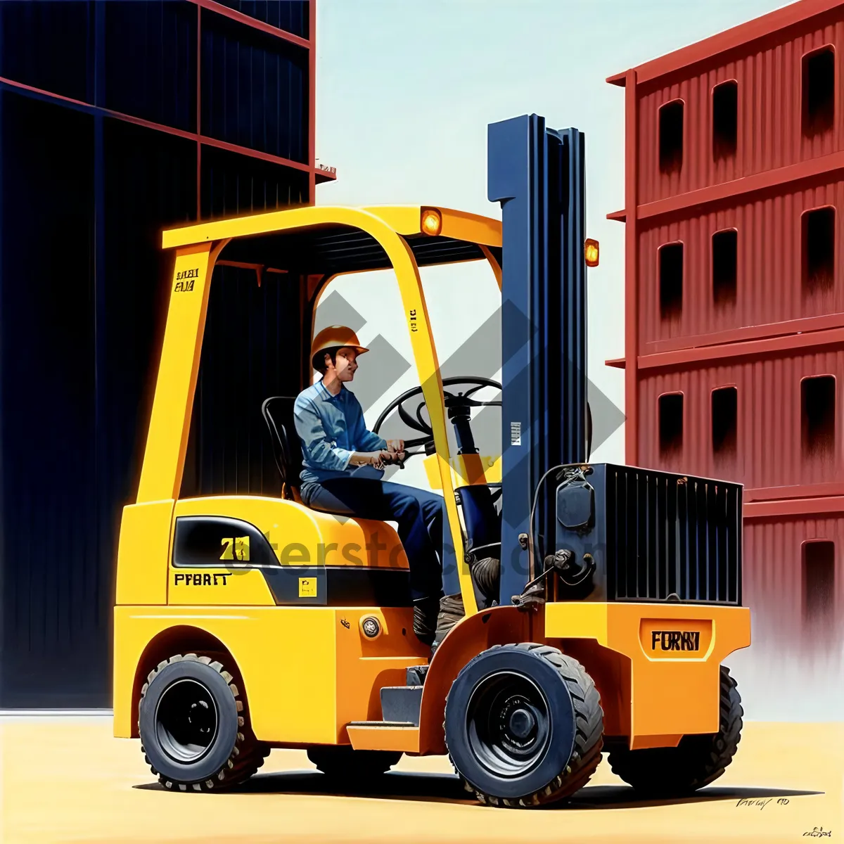 Picture of Heavy-duty Forklift Truck for Efficient Industrial Transportation