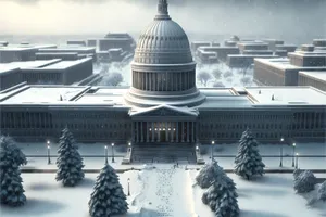 Historic Capitol Dome in City Skyline