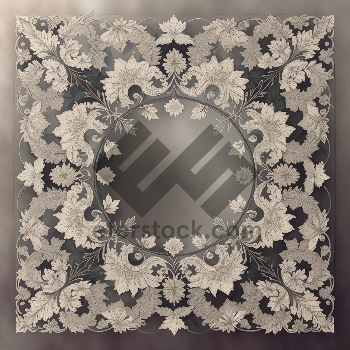 Picture of Lace-Inspired Vintage Floral Frame Decoration