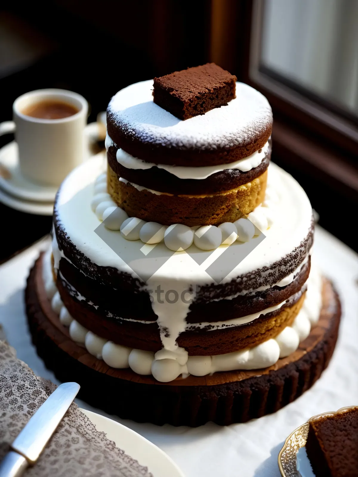 Picture of Delicious Creamy Chocolate Cake from Gourmet Bakery