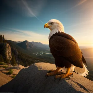 Majestic Eagle Soaring Through Skies