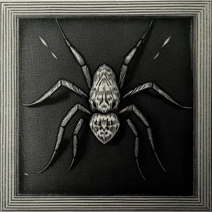 Vintage Arachnid Fire Screen Art