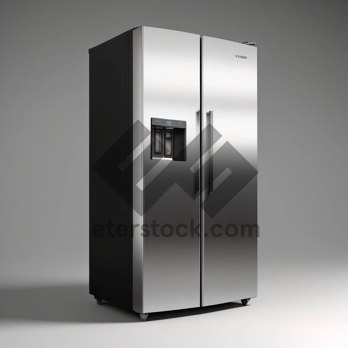 Picture of Modern 3D Render of Security System Refrigerator Door