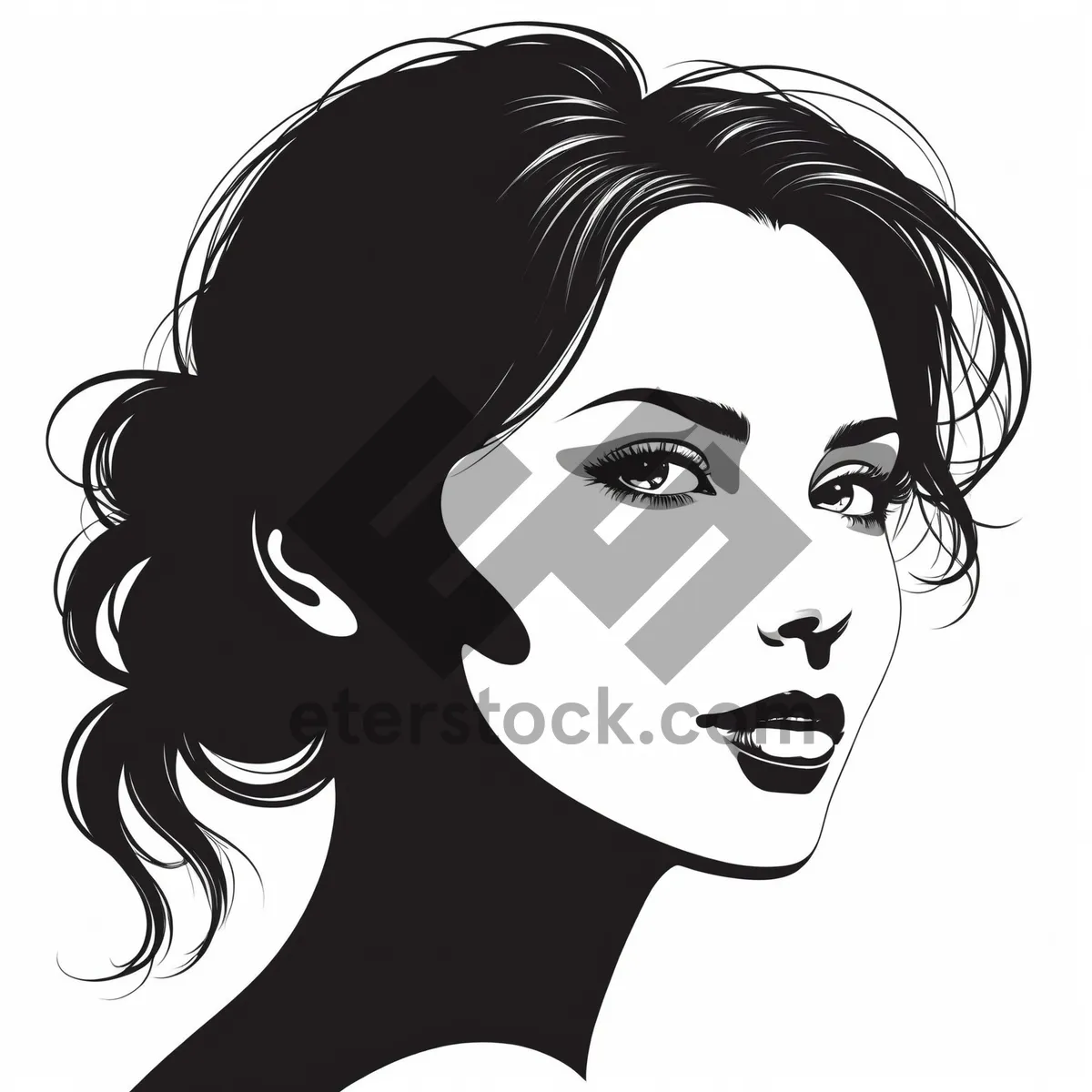 Picture of Black cartoon character with unique haircut