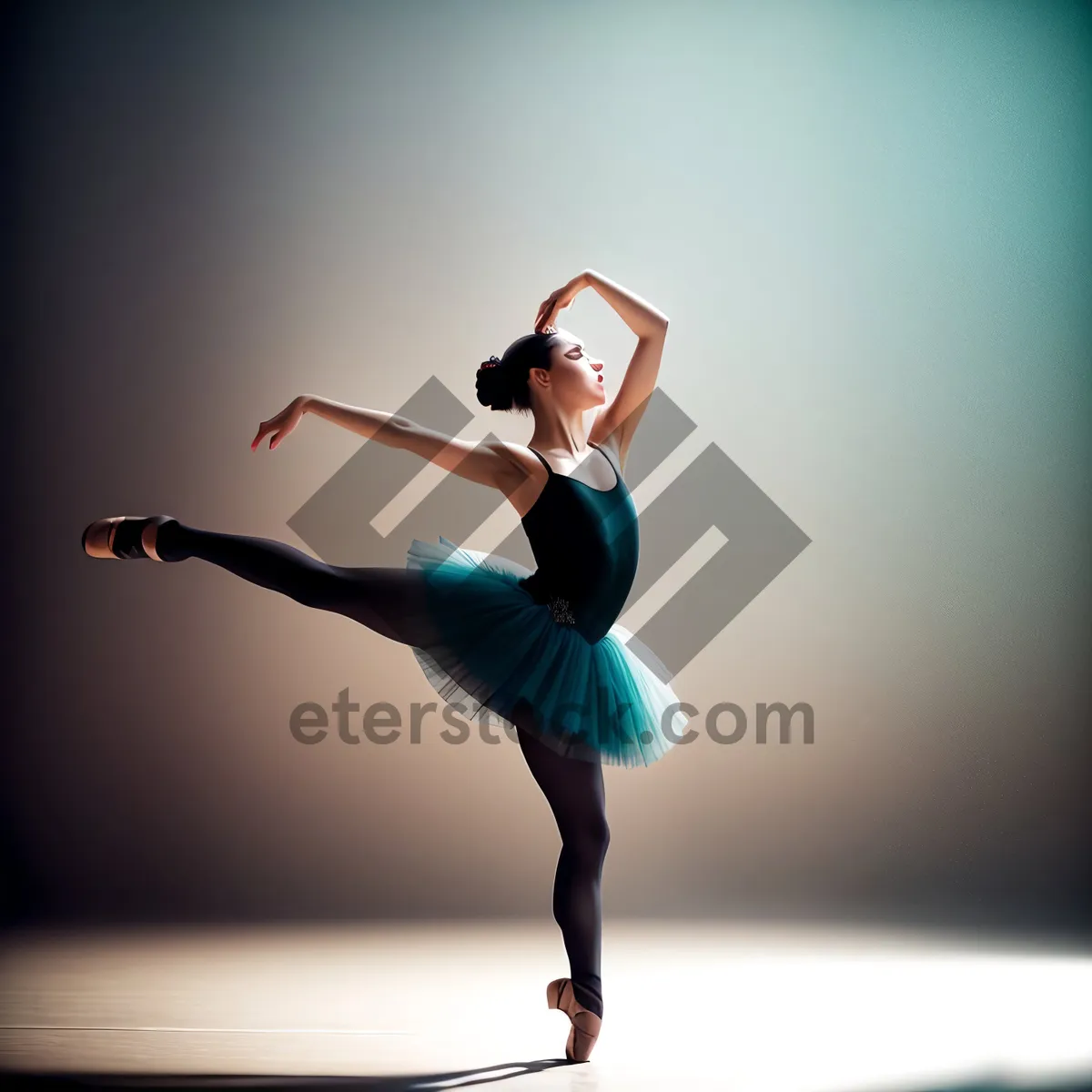 Picture of Graceful Ballet Performance in Silhouette