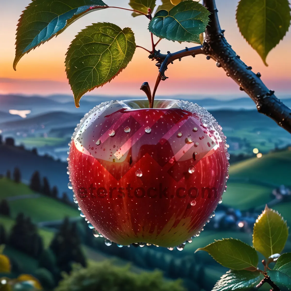 Picture of Delicious Empire Apple, Fresh and Sweet Fruit