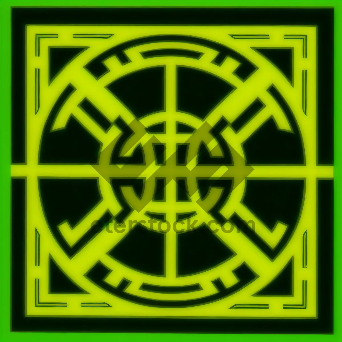 Picture of Geometry Symbol 3D Circle Maze Icon