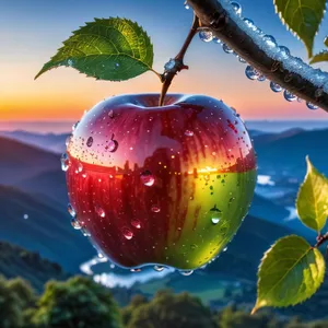 Fresh and Sweet Red Delicious Apple