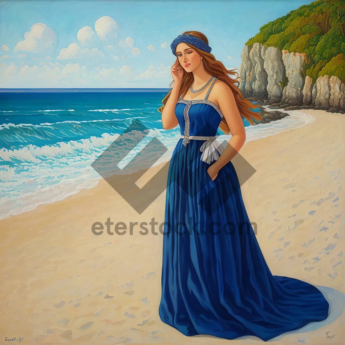 Picture of Tropical Beach Sarong: Stylish Summer Apparel for a Sexy Holiday