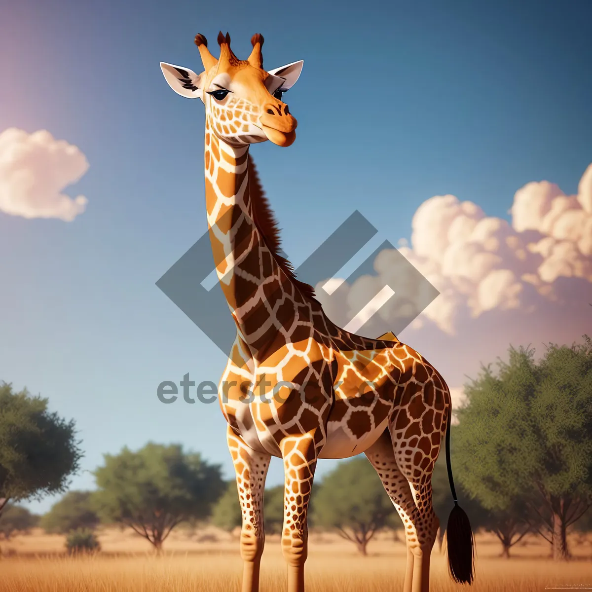 Picture of Majestic Giraffe in the Wild