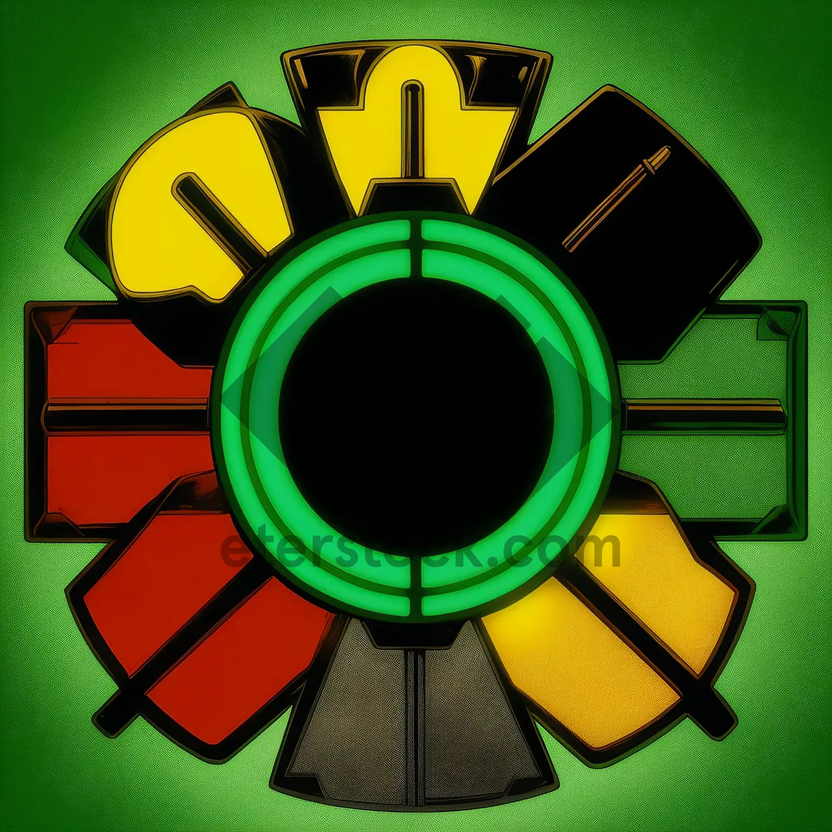 Picture of 3D Gear Icon Device Symbol