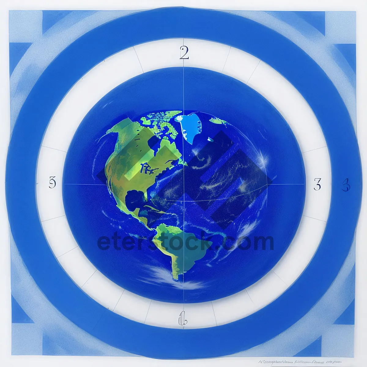 Picture of Global Design Icon - Graphic Symbol Button Round