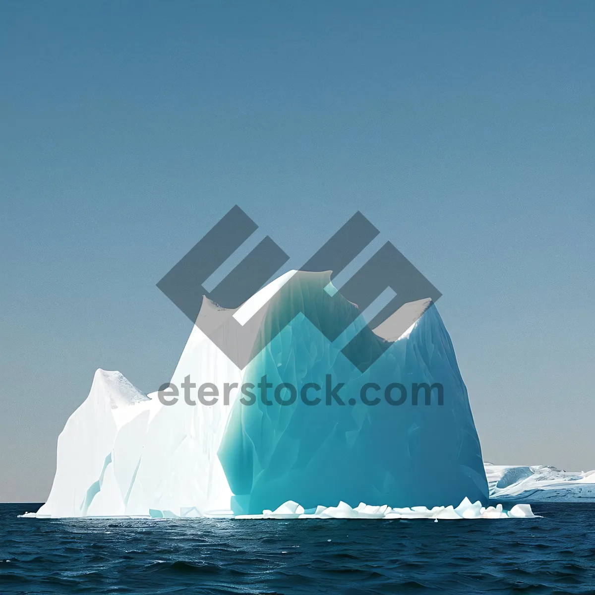 Picture of Serene Seascape: Summer's Cool Ocean Reflection