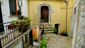 Old stone house in an urban area