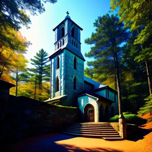 Iconic Cathedral Tower in Ancient City