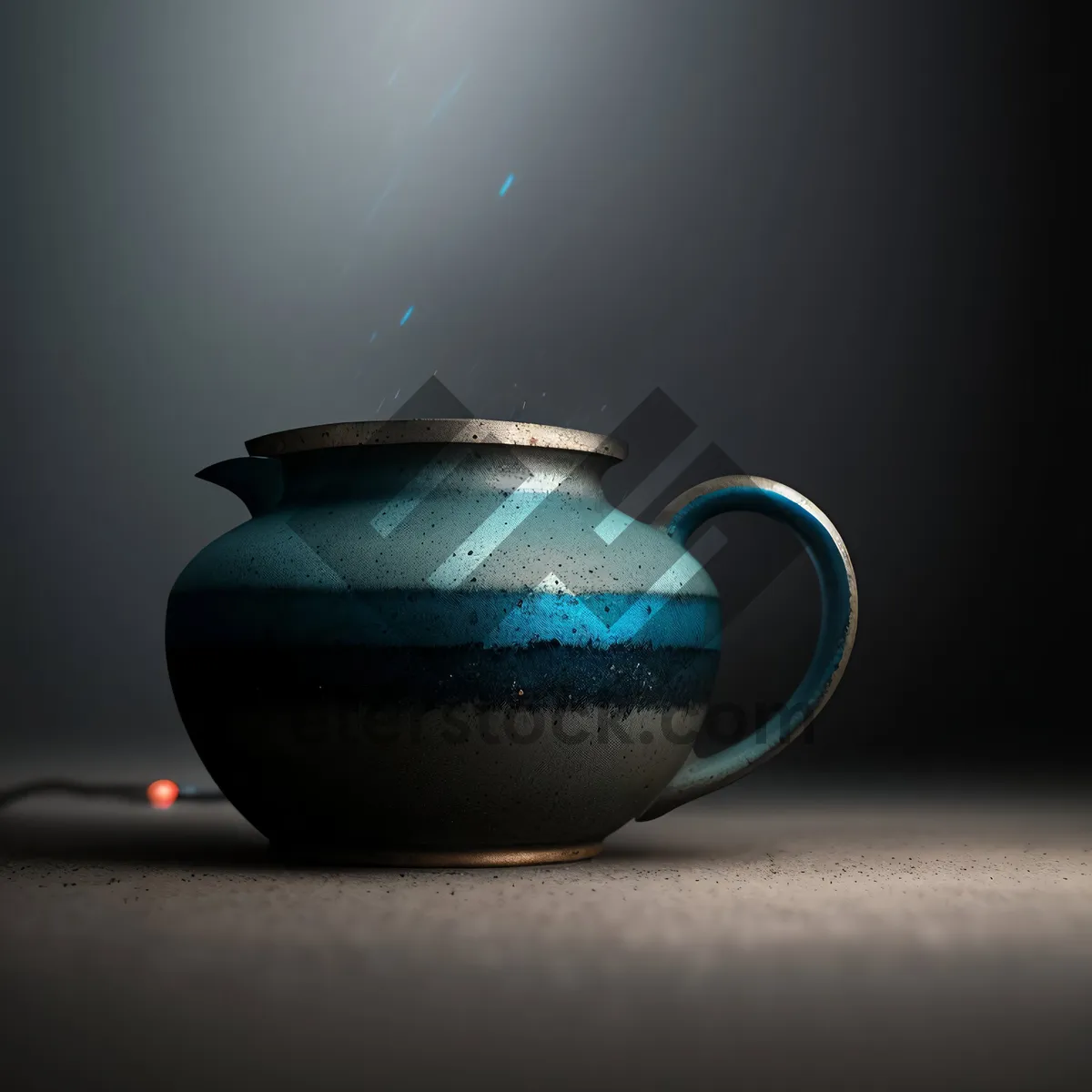 Picture of Hot Tea in Ceramic Teapot with Cup