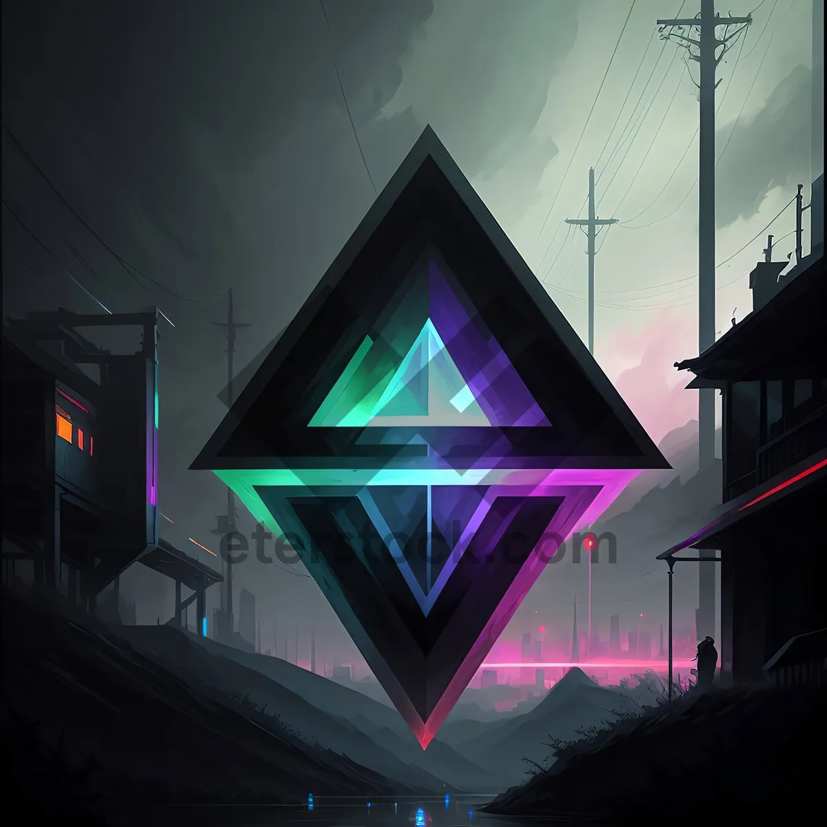 Picture of Energetic Crowd Cheers for Star Athlete at Nighttime Championship Event