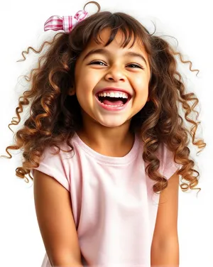 Fashion Model with Sensual Look and Beautiful Smile