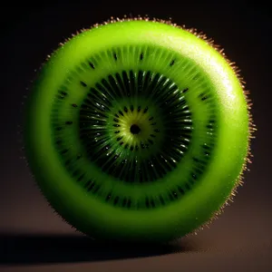 Ripe kiwi slice - juicy and nutritious!