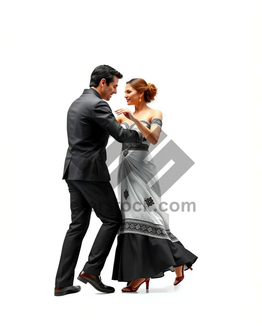 Picture of Happy businessman in groom suit looking attractive