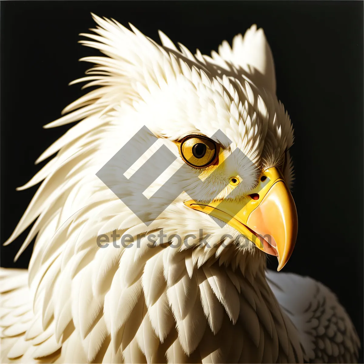 Picture of Majestic Bald Eagle with Piercing Eyes: King of the Skies