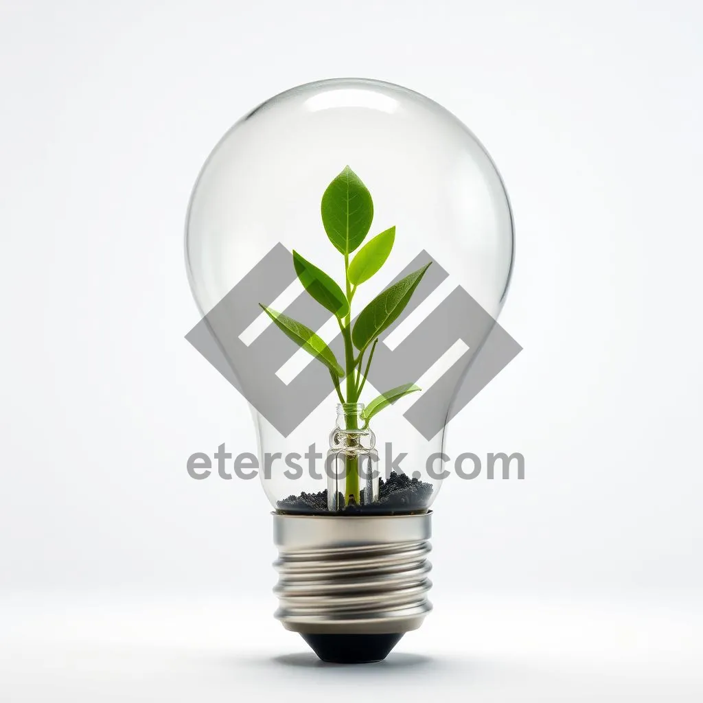 Picture of Light Energy Technology Glass Vase Plant Power