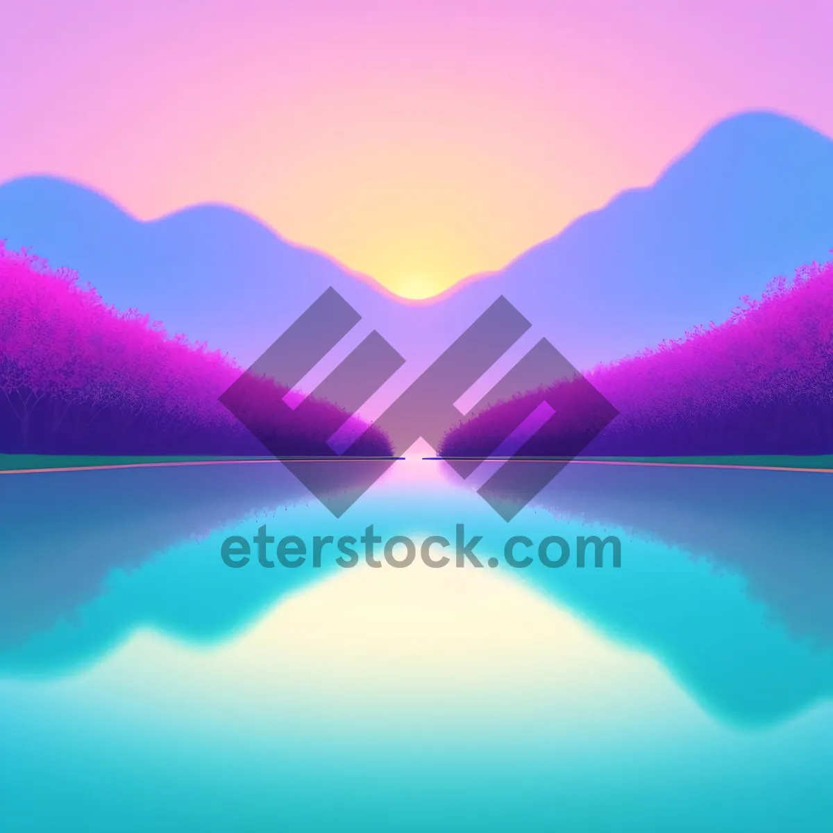 Picture of Abstract Fantasy Artwork with Geometric Patterns