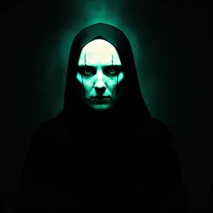 Mystic Masked Man: Darkly Enigmatic Expression
