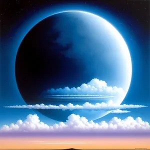 Enchanting Night Sky Illuminated by Moon and Stars