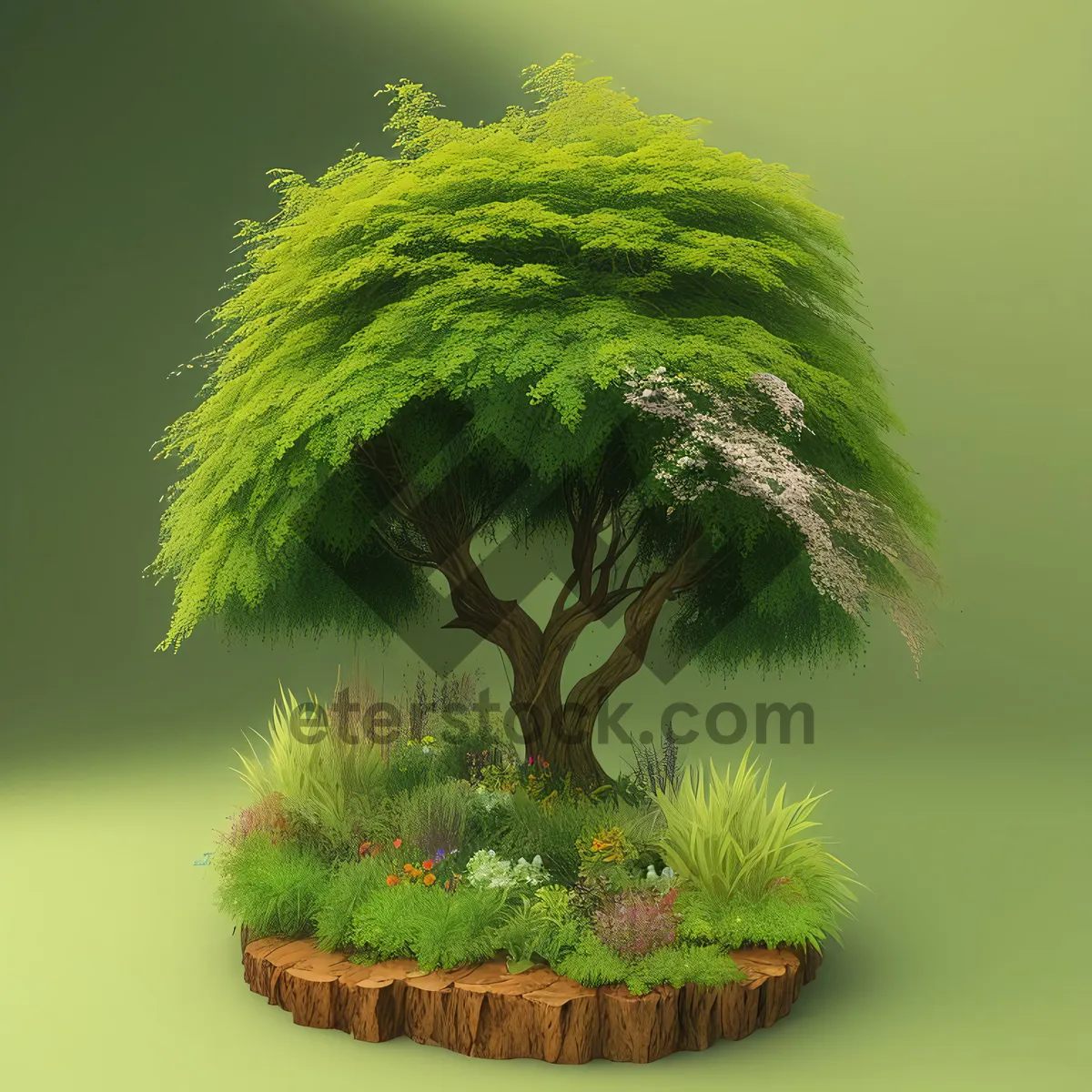 Picture of Evergreen Fir Tree Branch Decoration - Winter Celebration