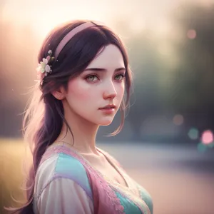 Smashing Attractive Portrait: Seductive Lady with Stunning Smile