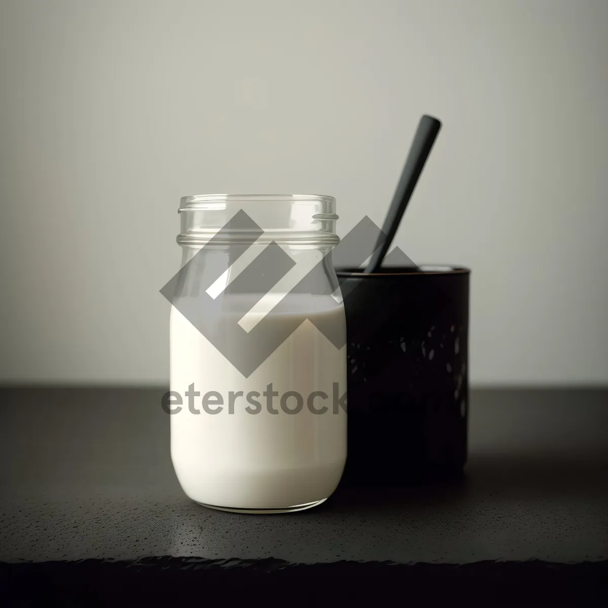 Picture of Refreshing glass of creamy milk for health-conscious individuals