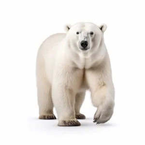 Cute Arctic white fur dog portrait.