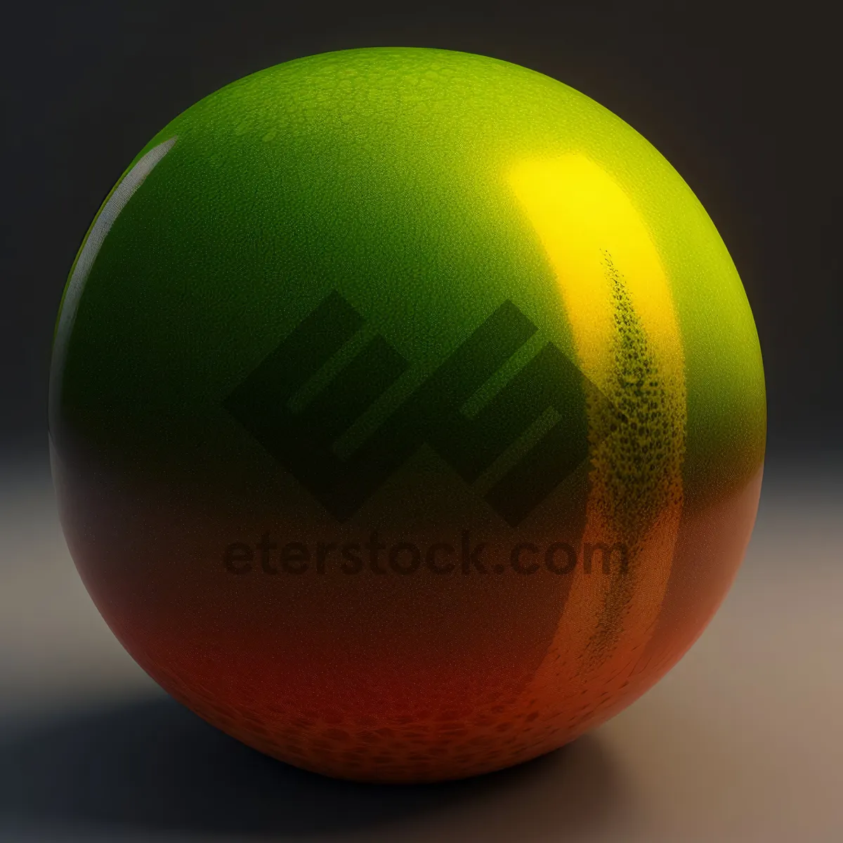 Picture of Shiny Glass Sphere with Croquet Ball Design