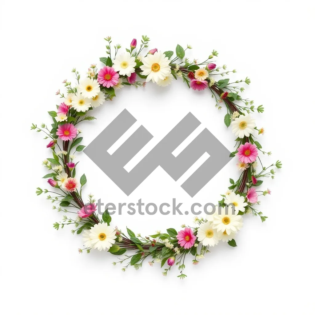 Picture of Floral Art Design Frame Decor Decoration Card