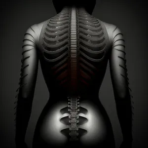 Human Skeletal Anatomy - Transparent 3D X-Ray
