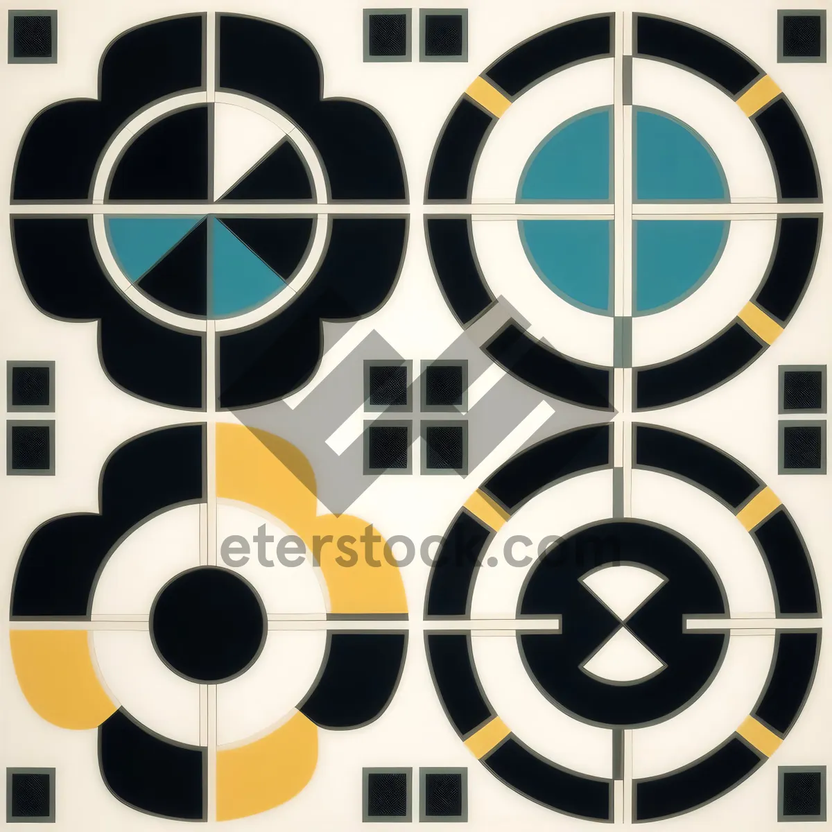 Picture of Black Button Icons Set - Web Graphic Design