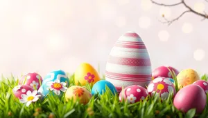 Colorful Easter Egg Decorations for Spring Celebration