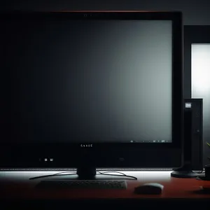 Modern Flat Screen Monitor for Office Desktop Computer