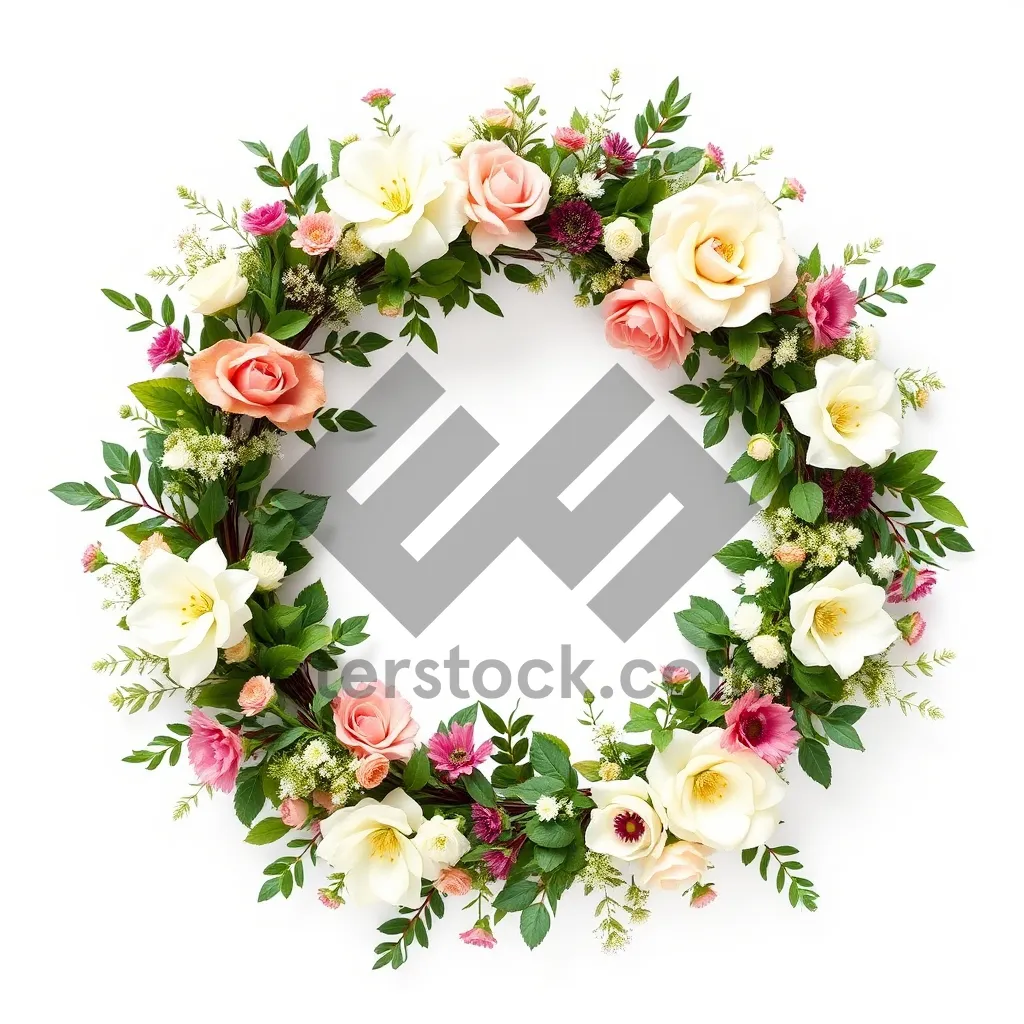 Picture of Spring Floral Silhouette Wallpaper Pattern