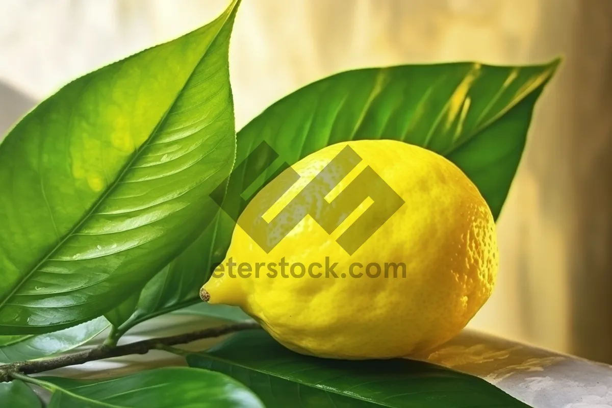 Picture of Fresh and Juicy Organic Lemons with Vitamin C