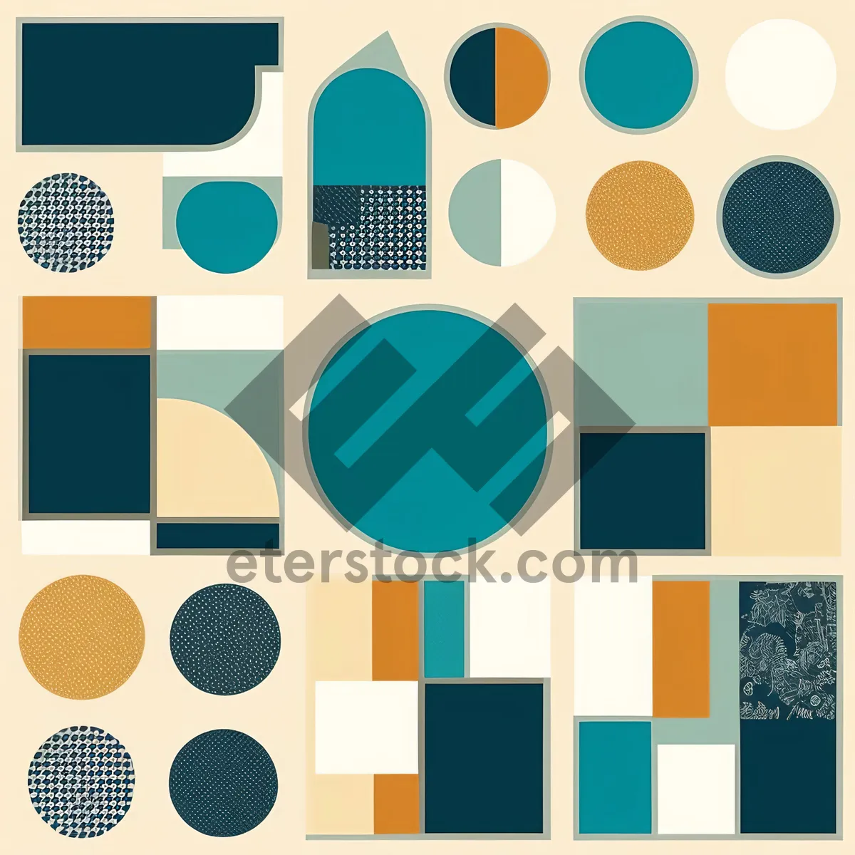 Picture of Graphic symbol icon set for web design collection