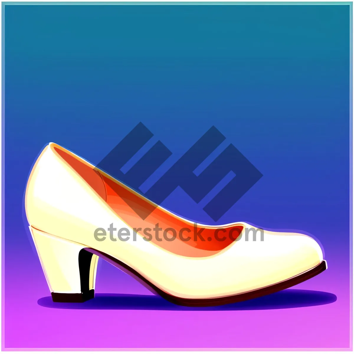 Picture of Stylish Leather Heels: Fashionable Pair of Shiny Footwear
